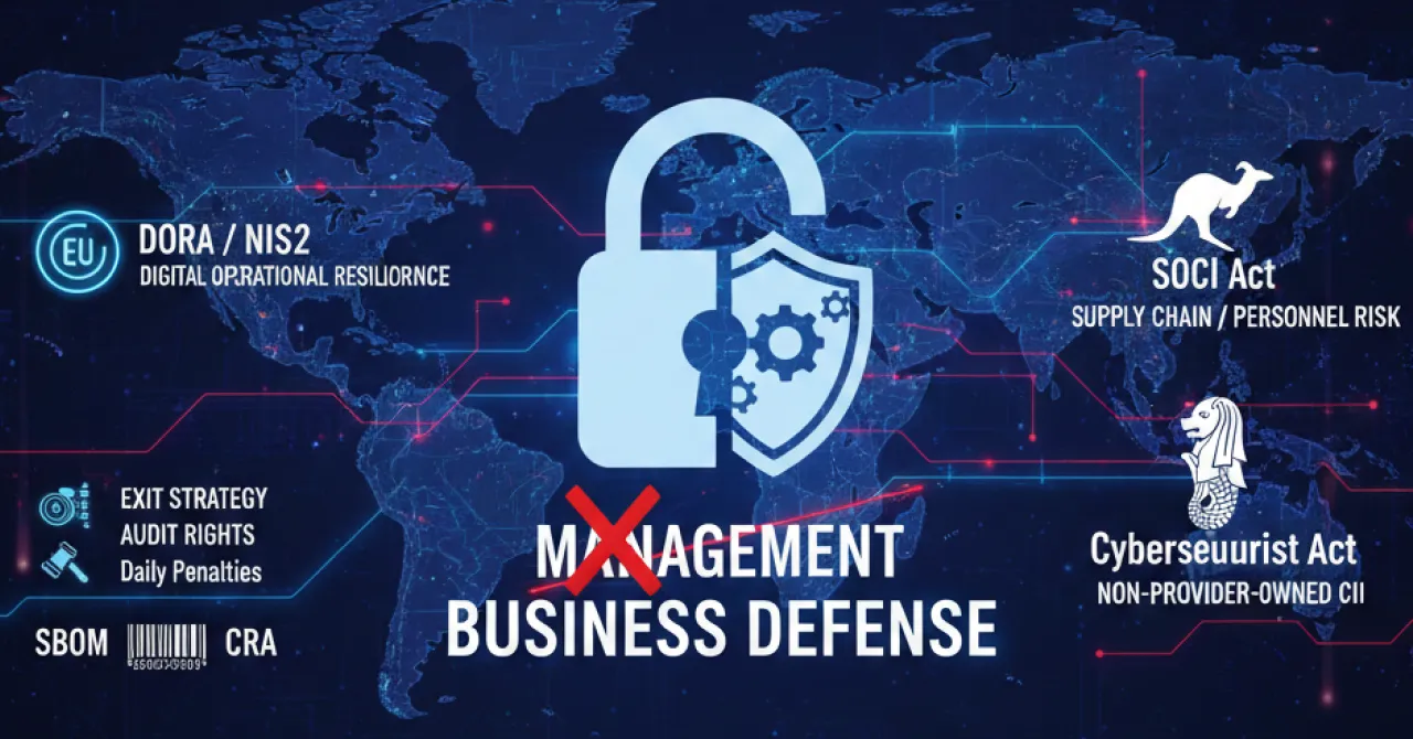 【2026年対応】委託先管理は「実務」から「経営責任」へ。EU・豪・シンガポールの規制厳罰化に見る世界標準